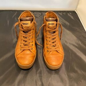 Pikolinos Yorkville Leather Waterproof Tan Boots Size 40 (9-9.5)